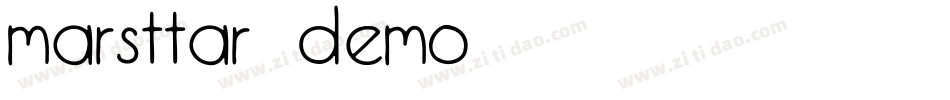Marsttar  Demo字体转换